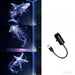 3/6Pcs Projection Patterns LED USB Projector Light Adjustable Whale Butterfly Jellyfish Starfish Night Light Festival Gift