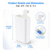 Ilmh Toilet Solid Dispenser-Tank Replacement Part,Toilet Bowl Cleaner Buffer Box,Hanging Slow-Release Dispenser,Extends Cleaning