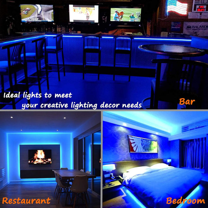 16Ft Blue Rope Light ETL Waterproof Outdoor