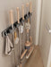 Non Perforated Mop Rack Iron Wall Mounted Mop Broom Storage Rack Home Storage and Storage Shelf Multi Scenario Use