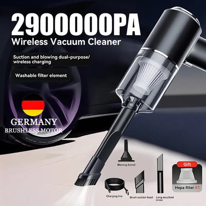 Car Vacuum Cleaner 3 in 1 Integrated Suction and Blowing Vacuum Combination Vacuum Cleaner USB Charging Small Household Vacuum