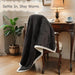 Electric Heated Blanket Throw 50"X60" - Dark Gray, ETL Certified