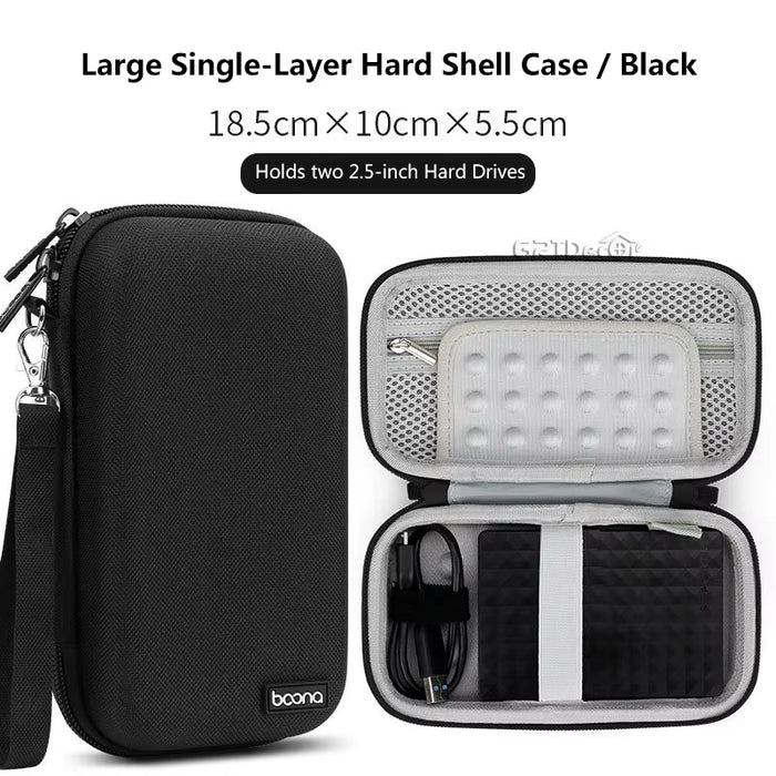 Hard Shell Digital Gadgets Storage Bag for Mac Adapter Mouse Data Cable Earphone HDD Electronics Gadgets Organizer Case
