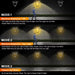 2 in 1 Solar Outdoor Motion Sensor Lighting LED Light Lawn Lamp Wall Dual Purpose Lights Waterproof for Garden Porch Courtyard
