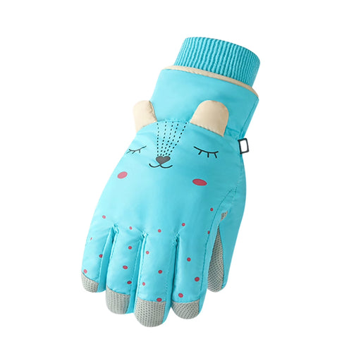 Fridja Winter Gloves for Kids Boys Girls Snow Windproof Mittens Outdoor Sports Skiing 6-12 Years Old