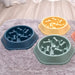 Pet Product Bone Plastic Pet Food Bowl Doggy Puppy Bowl Slow Feeder Dog Bowl