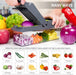 16 in 1 Vegetable Chopper and Food Chopper with Container, Onion Slicer Cutter Dicer, Veggie Cutter with 7 Blades for Carrot Salad Garlic Potato (Design 2)