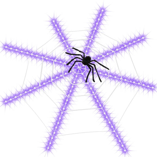 Halloween Decoration  Halloween Web LED Lighting Modes Halloween Festival Theme Decoration Prop 12Ft,For Halloween Decorations Indoor Outdoor Yard Garden Party 23.62In Spider Clearance
