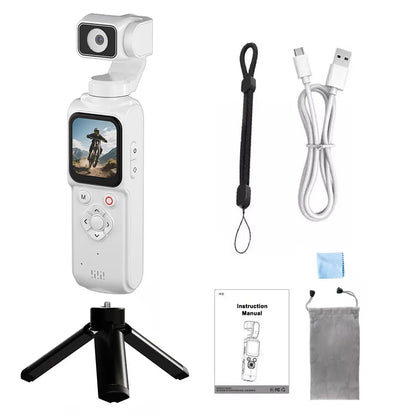 4K Wifi Pocket Vlogging Camera 330° Auto Rotatable Touch Screen Sports DV Bodycam Face Tracking Portable Action Cameras