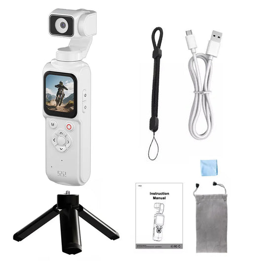 4K Wifi Pocket Vlogging Camera 330° Auto Rotatable Touch Screen Sports DV Bodycam Face Tracking Portable Action Cameras