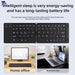 Mini Foldable Wireless Keyboard Slim Portable Bluetooth Keyboard Rechargeable Folding Keyboard for IOS Windows Android