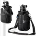 Magnetic Water Bottle Holder Gym Water Bottle Carrier Bag W/ Phone Pocket Handle Shoulder Strap 6 Built-In Magnets Water Bottle