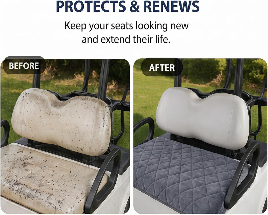 Golf Cart Seat Cover Towel Blanket, Warm Soft Plush 2-4 Passenger