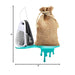 Black & White 5-Piece Pizza Accessory Set with Grater, Peeler, Cutter, Opener & Burlap Bag