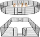 Dog Playpen 24In 16 Panels Pet Fence for Indoor Yard RV Camping