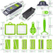 16 in 1 Vegetable Chopper and Food Chopper with Container, Onion Slicer Cutter Dicer, Veggie Cutter with 7 Blades for Carrot Salad Garlic Potato (Design 2)