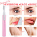 Electric Eyebrow Trimmer Women Face Razors Mini Shaver Battery Operated Small Facial Hair Remover with Comb Personal Epilator for Face Neck Fuzz Lips Body Arms Leg