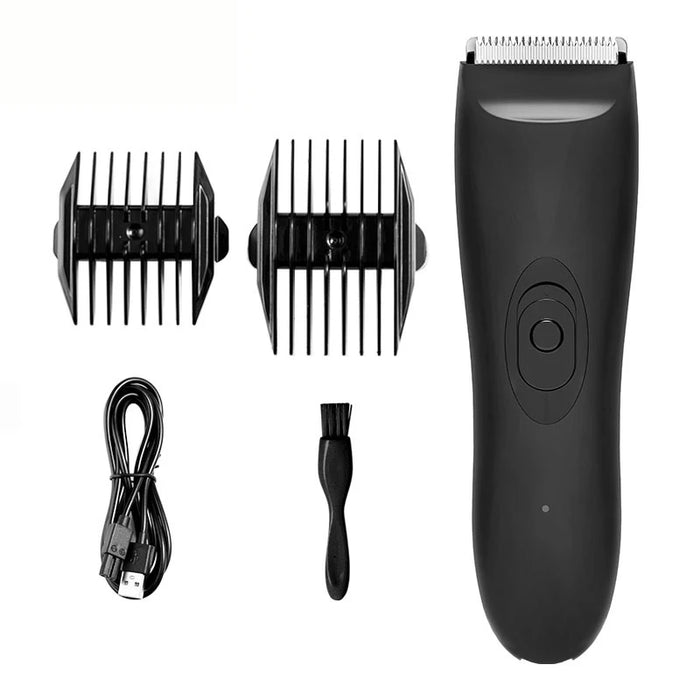 Body Hair & Pubic Hair Trimmer for Men & Women, Painless Electric Body & Bikini Shaver | Waterproof, Type-C Rechargeable Razor