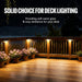 12 Pack Solar Deck Fence Lights Outdoor with 3 Modes Motion Sensor
