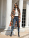 Women Oversized Plaid Shacket Long Fall Flannel Shirt Jacket