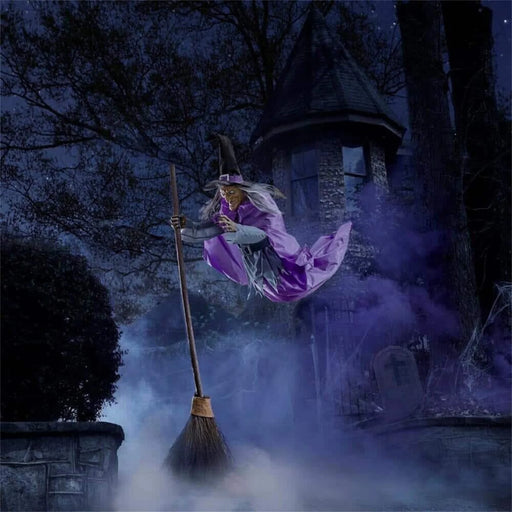 Halloween Props Garden Flying Witch Terror Flying Witch Courtyard Decoration Flying Witch, Halloween Decoration