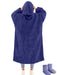 Wearable Blanket Hoodie Sweatshirt for Women and Men, Warm and Cozy Blanket Hoodie, Flannel Blanket with Sleeves and Giant Pocket