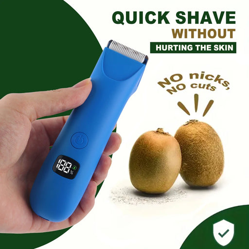 Body Hair & Pubic Hair Trimmer for Men & Women, Painless Electric Body & Bikini Shaver | Waterproof, Type-C Rechargeable Razor