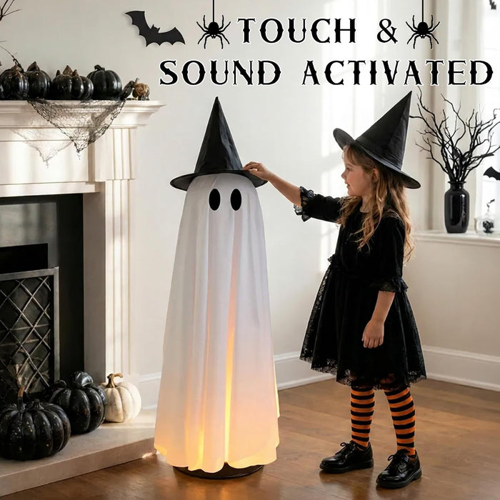 Halloween Decoration Indoor 46.5" Lighted Animated Floating Ghost