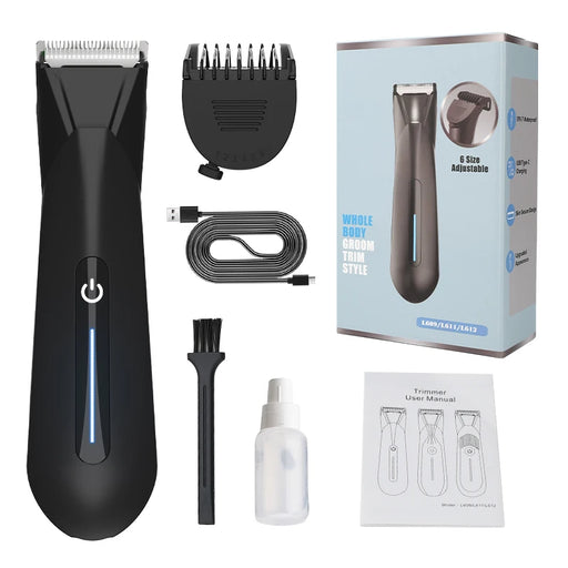 2025 New Men'S Electric Hair Clipper Removal Private Leg Pubic Groin Hair Trimmer Full Body Waterproof Trimmer Shaving Razor